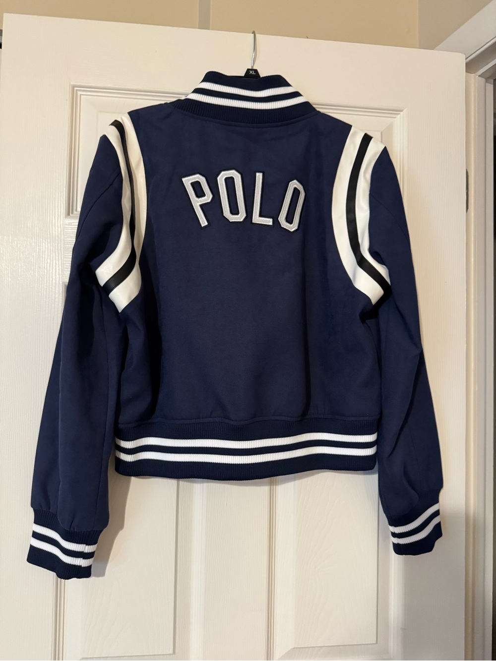 NWT Polo Ralph Lauren Boys Large Embroidered Varsity Bomber Jacket Preppy - Picture 6 of 6